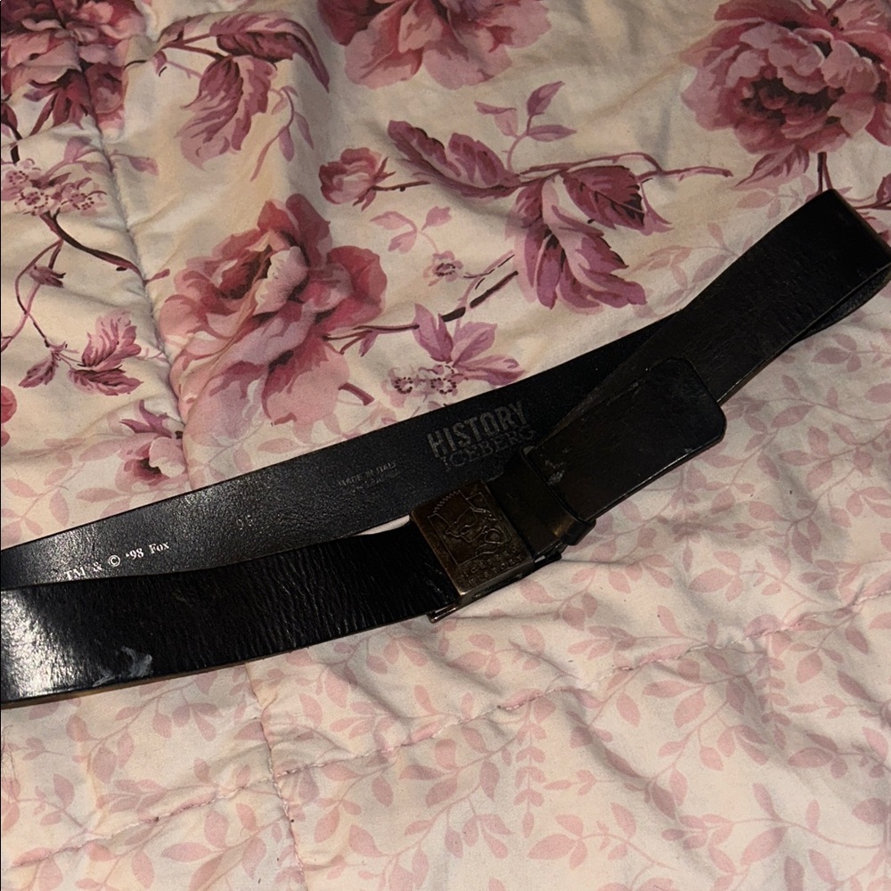 Iceberg history Bart belt Leather Men's Belt